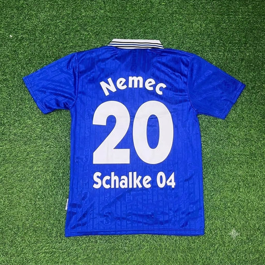 Jiri Nemec Schalke 04 Heim Retro Fußballtrikot