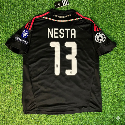 Alessandro Nesta 13 - Milan Third Kit 2011/12 Retro Kit Jersey Maillot Trikot Soccer Shirt