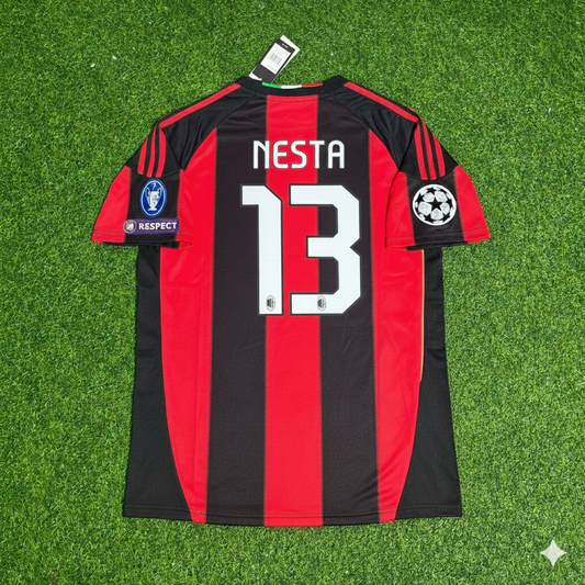 Alessandro Nesta 13 - Milan 2010/2011 Home Retro Jersey Trikot