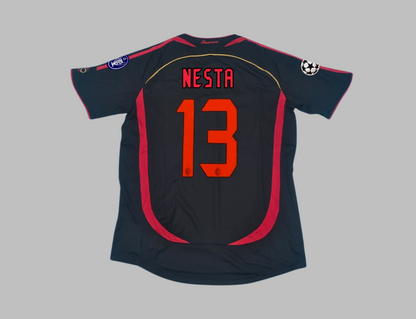 Alessandro Nesta 13  – AC Milan 2006–2007 Retro Kit Jersey – | Trikot | Maillot | Maglia Soccer Shirt