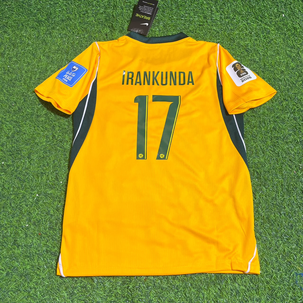 Nestory Irankunda Australia 2026 World Cup Kids Football Jersey