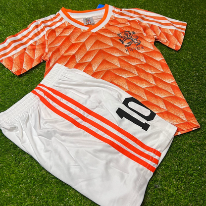 Ruud Gullit Netherlands 1988 Home Kids Kit – Kit Jersey for Children – | KinderTrikot | Maillot Enfant