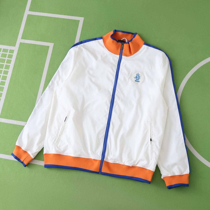 Netherlands 2026 World Cup White Orange Windbreaker Jacket