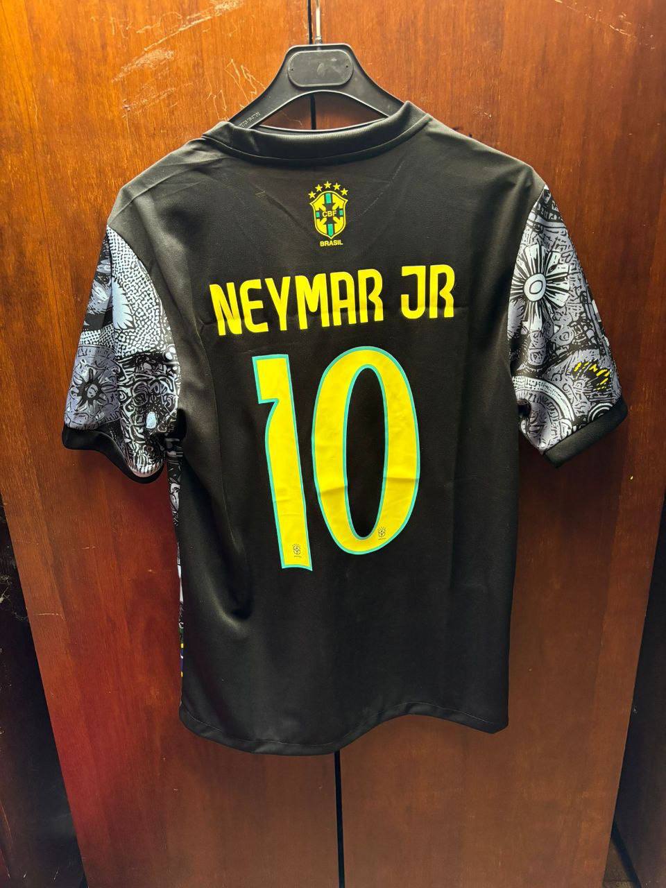 Neymar Jr Brazil Iconic Retro Football Jersey Trikot Maglia