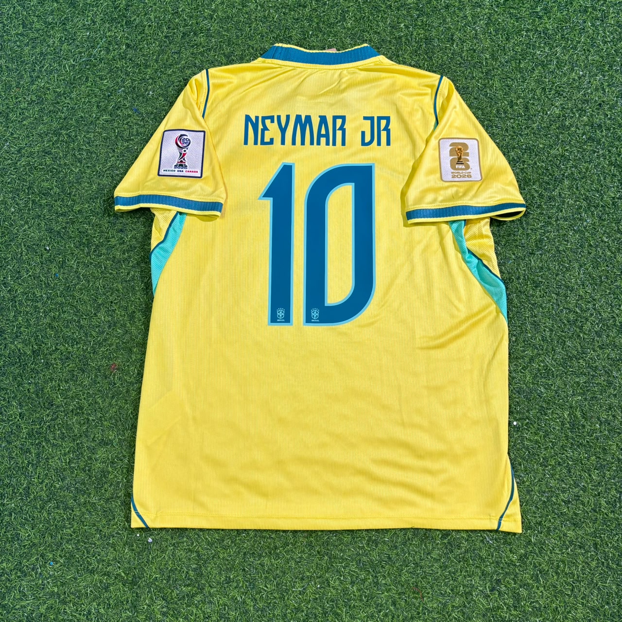 Neymar Jr. #10 Brazil 2026 World Cup Yellow Home Football Jersey