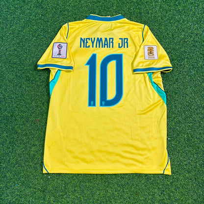 Neymar Jr. #10 Brazil 2026 World Cup Yellow Home Football Jersey