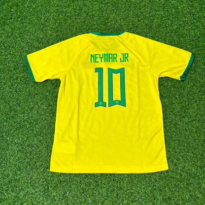 Neymar Jr #10 Brazil Retro Football Jersey