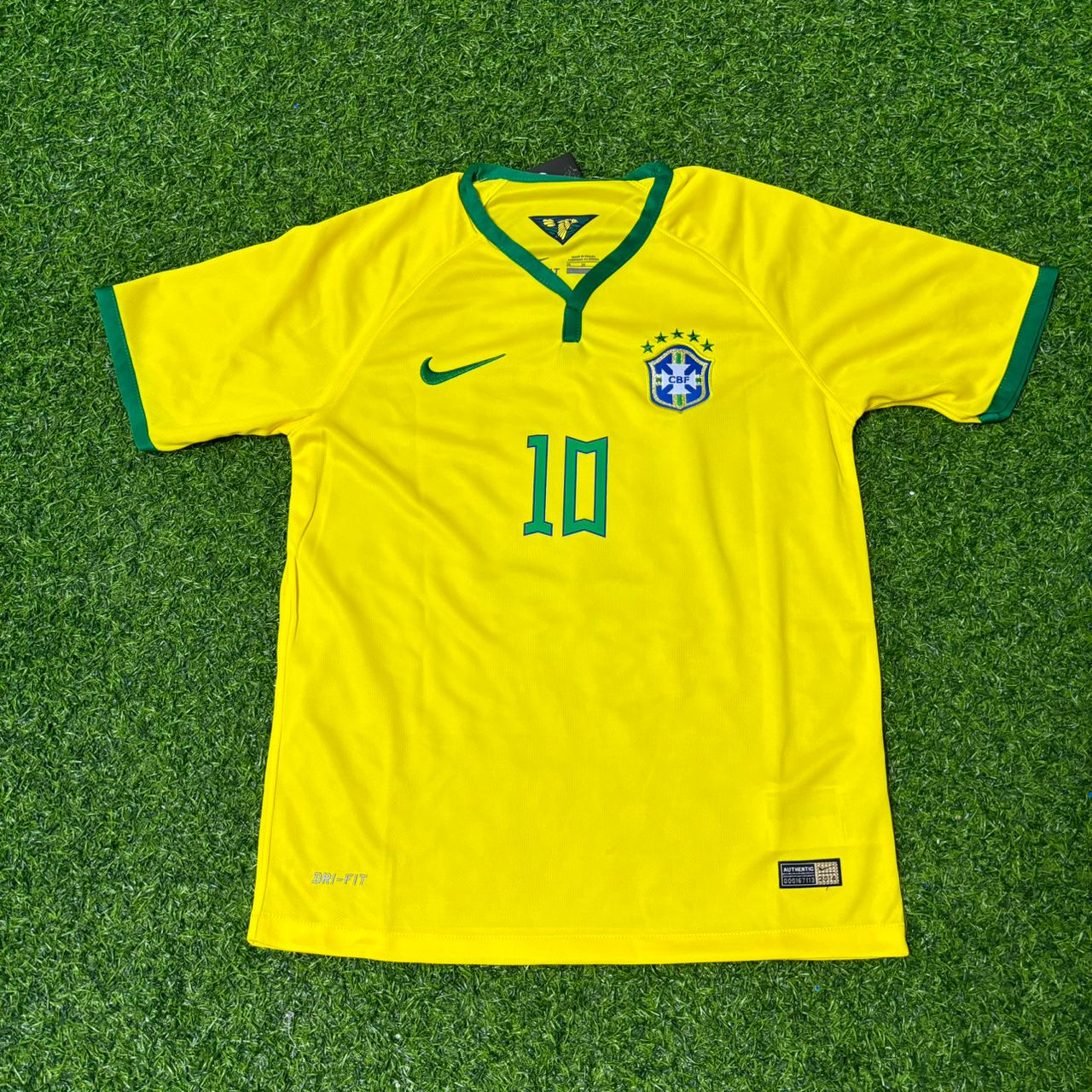 Neymar Jr #10 Brazil Retro Football Jersey