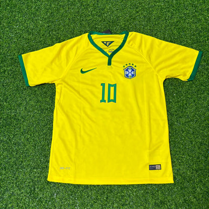 Neymar Jr #10 Brazil Retro Football Jersey