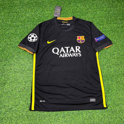 Neymar Jr. #11 Barcelona 2013-2014 Black Retro Football Jersey