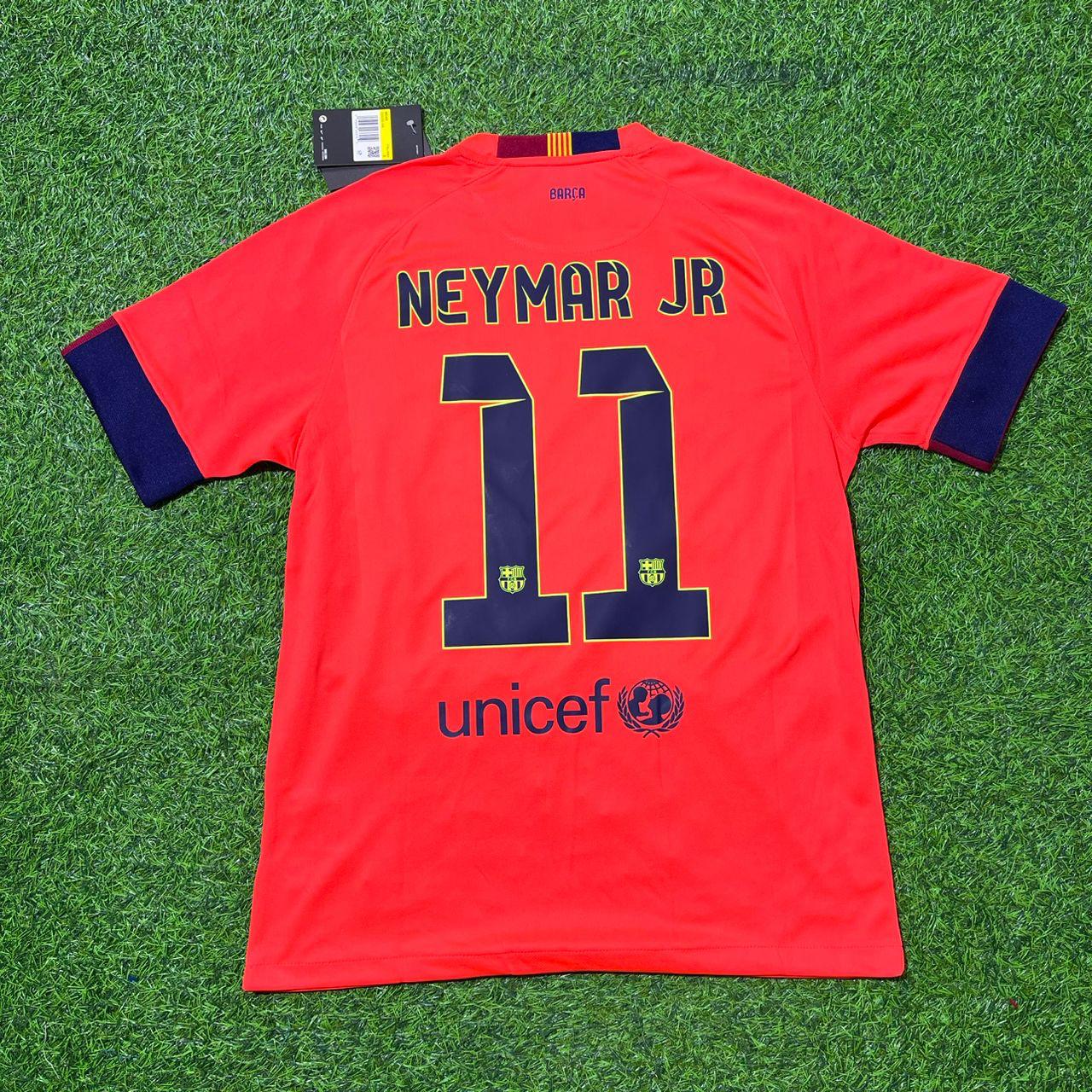 Neymar Jr Barcelona 2014/2015 Away Retro Football Jersey