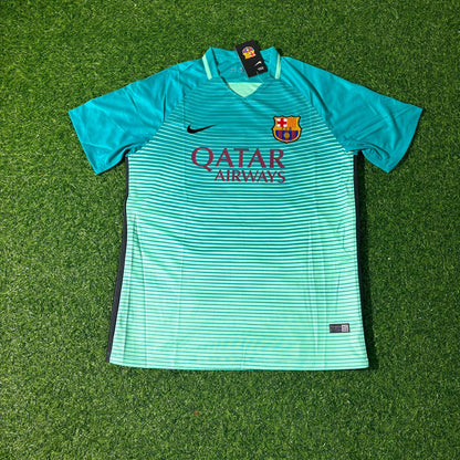 Neymar JR – Barcelona 2016/17 Away Retro Jersey Trikot Maillot Soccer Shirt