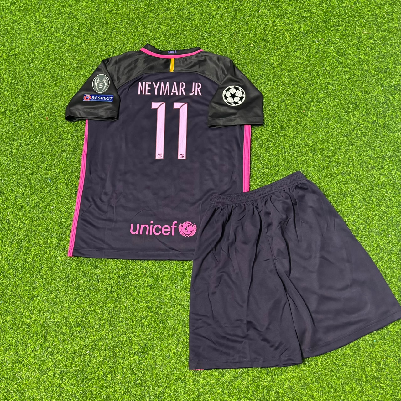 Neymar Jr Barcelona 2016-2017 Retro Kids Football Jersey