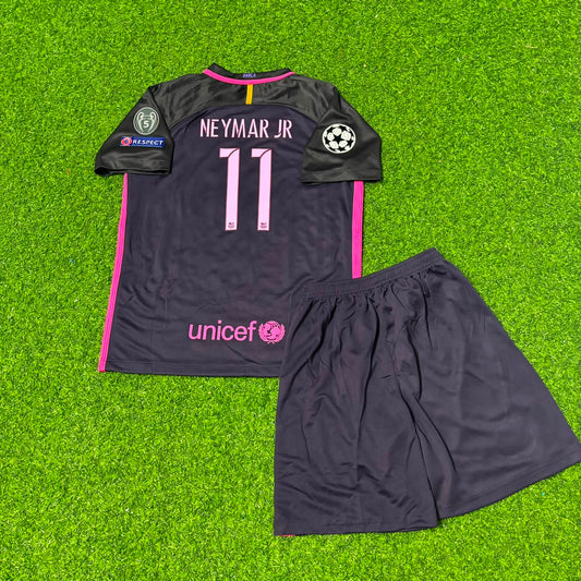 Neymar Jr Barcelona 2016-2017 Retro Kids Football Jersey