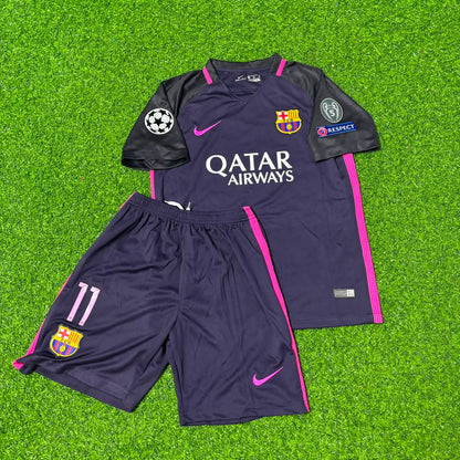Neymar Jr Barcelona 2016-2017 Retro Kids Football Jersey