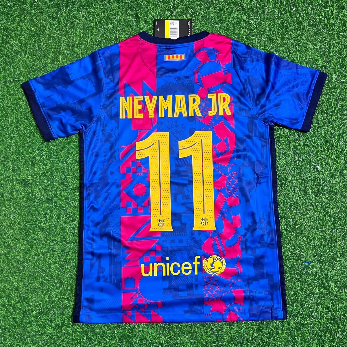 Neymar Jr. #11 Barcelona Third Retro Jersey Trikot Soccer Shirt