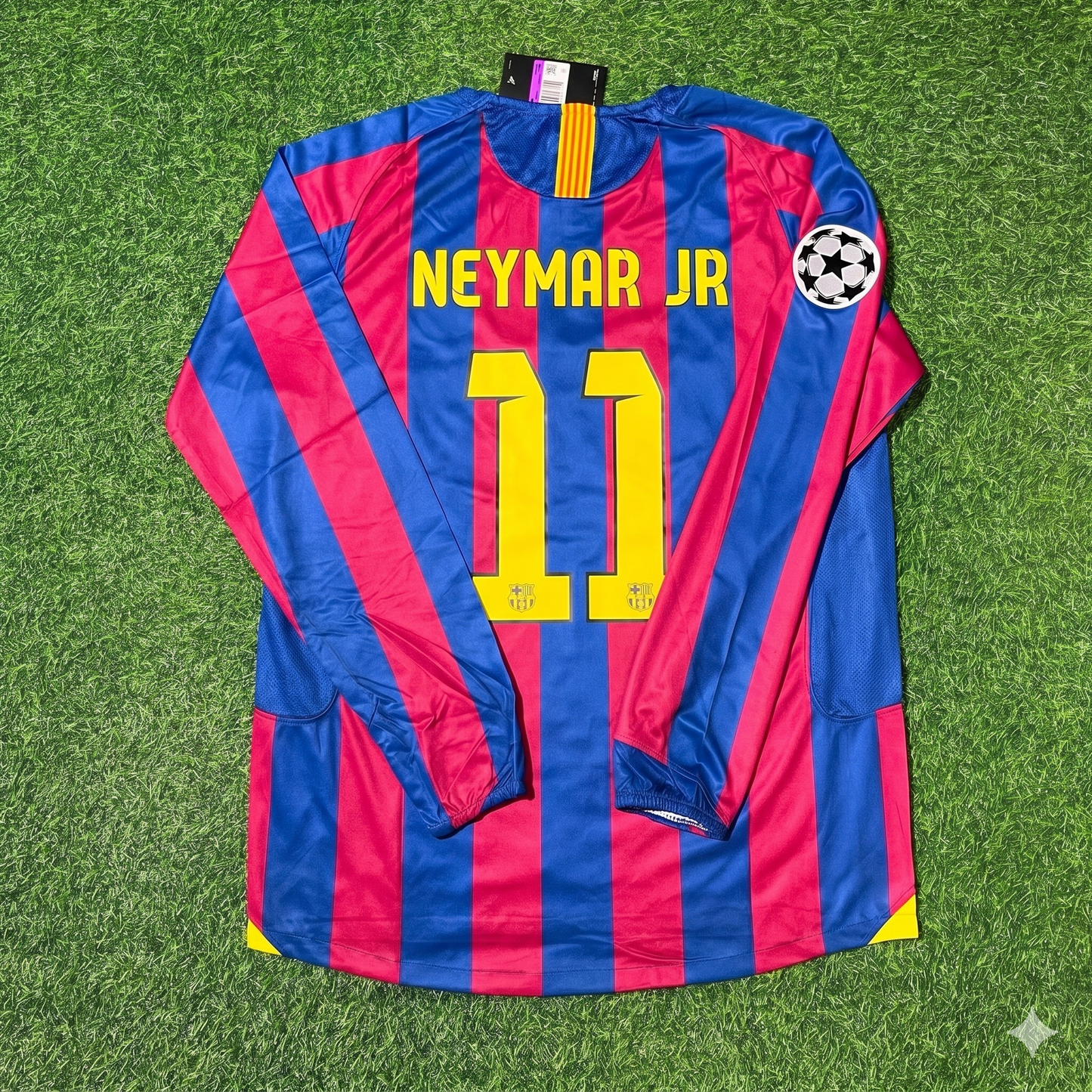 Neymar Jr Barcelona Retro Football Jersey