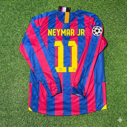 Neymar Jr Barcelona Retro Football Jersey