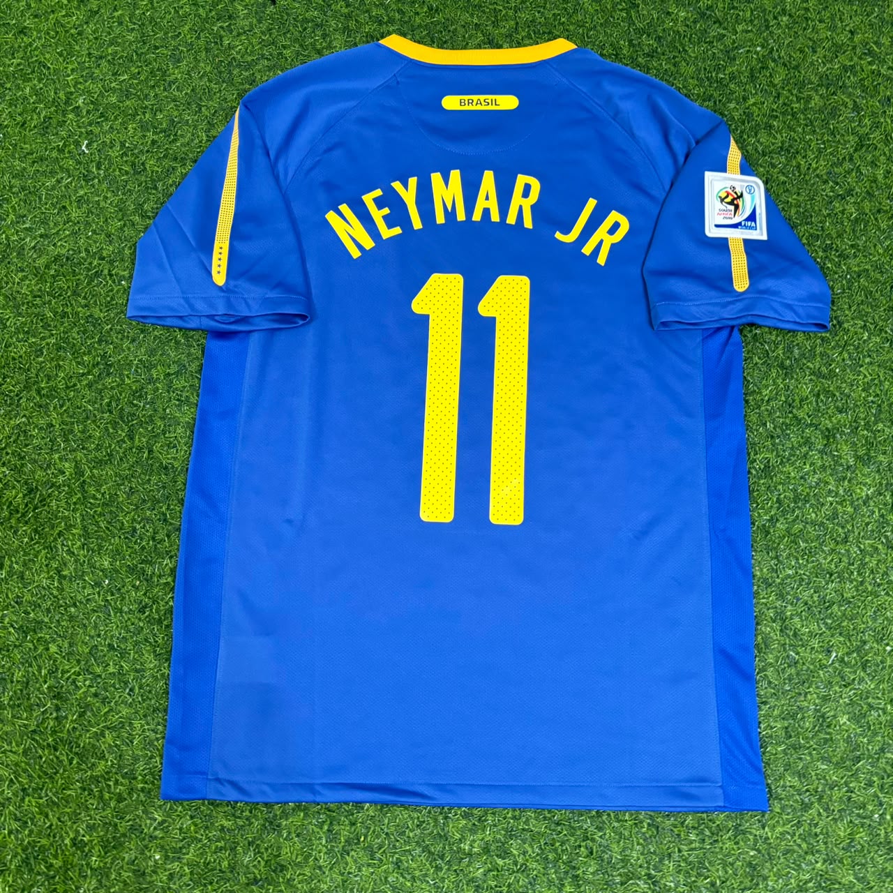 Neymar Jr. Brasilien WM 2010 Retro-Trikot in Blau