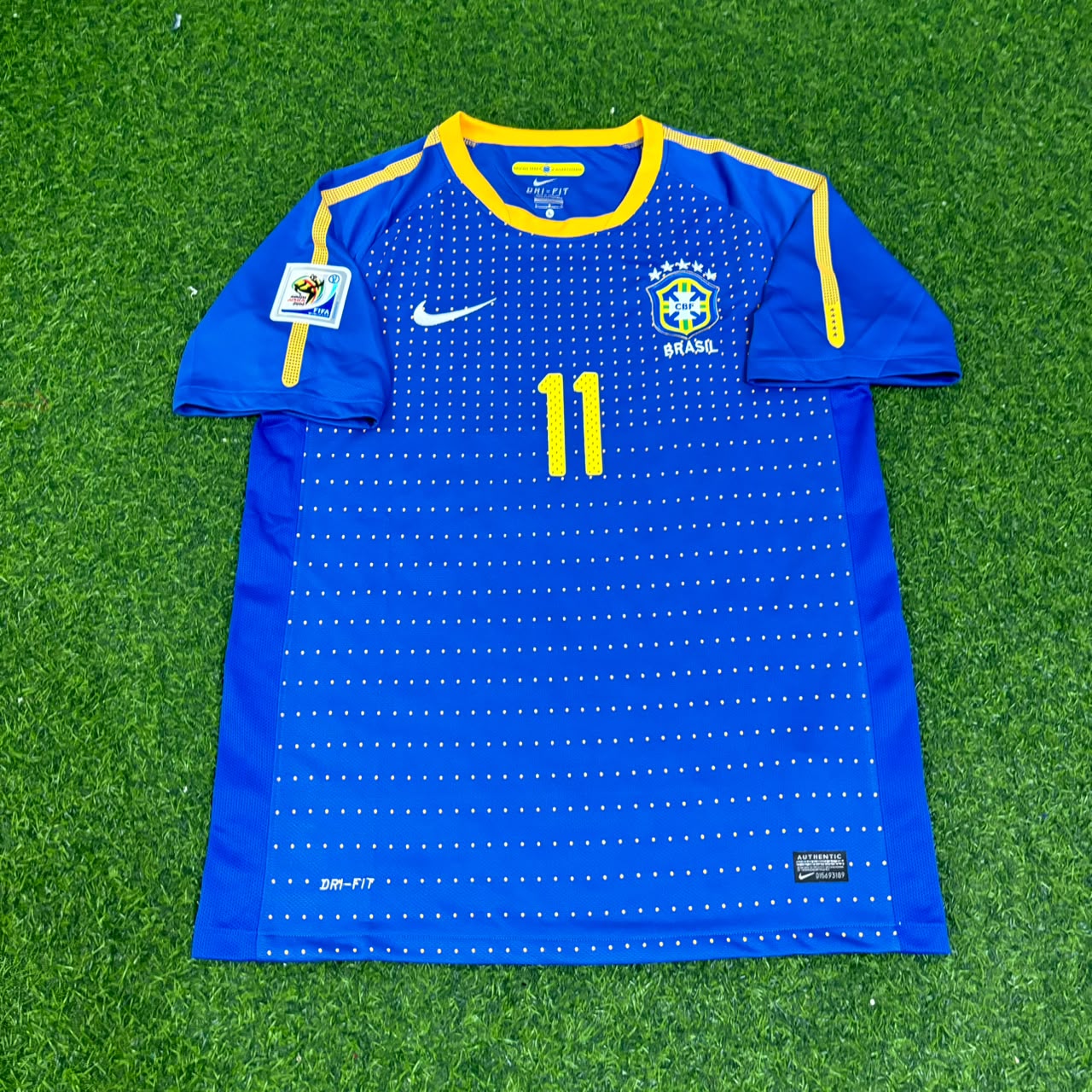 Neymar Jr. Brasilien WM 2010 Retro-Trikot in Blau
