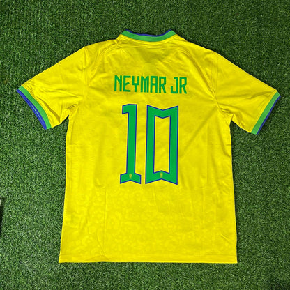 Neymar Jr – Brazil 2022 World Cup Retro Kit Jersey – | Trikot | Maillot Soccer Shirt