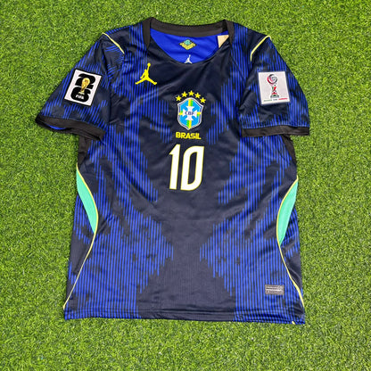 Neymar Jr Brazil 2026 World Cup Blue Away Football Jersey