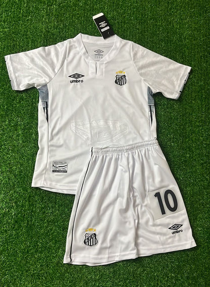 Neymar Jr Santos  without Sponsor Kids Kit Jersey KinderTrikot Enfant Maillot Soccer Shirt