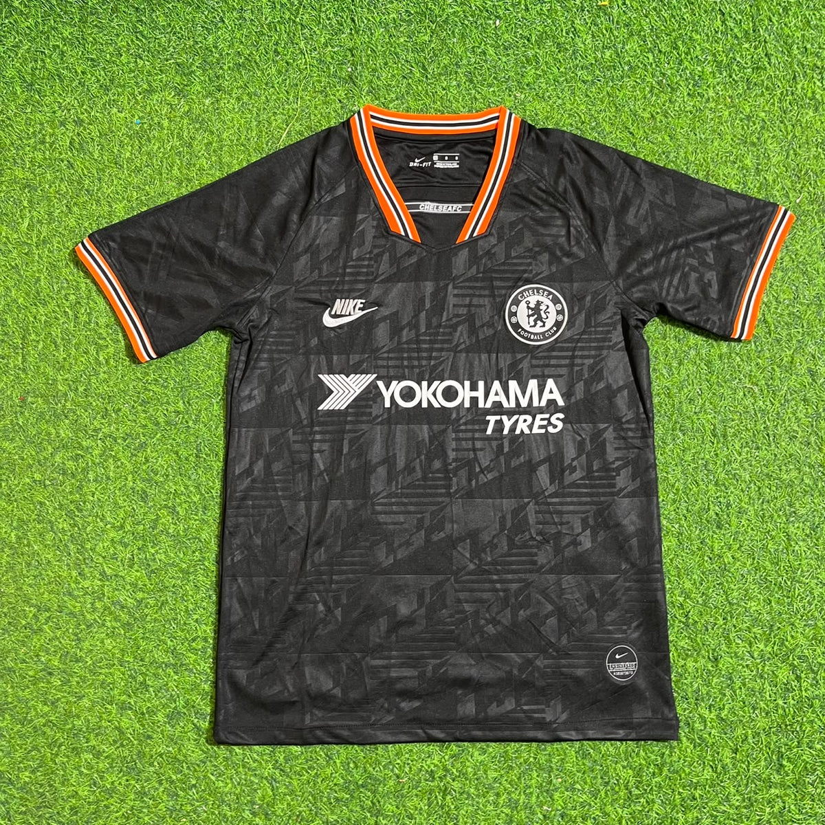 N’golo Kante 7- Chelsea 2019/2020 Away Black Retro Football Jersey Kit