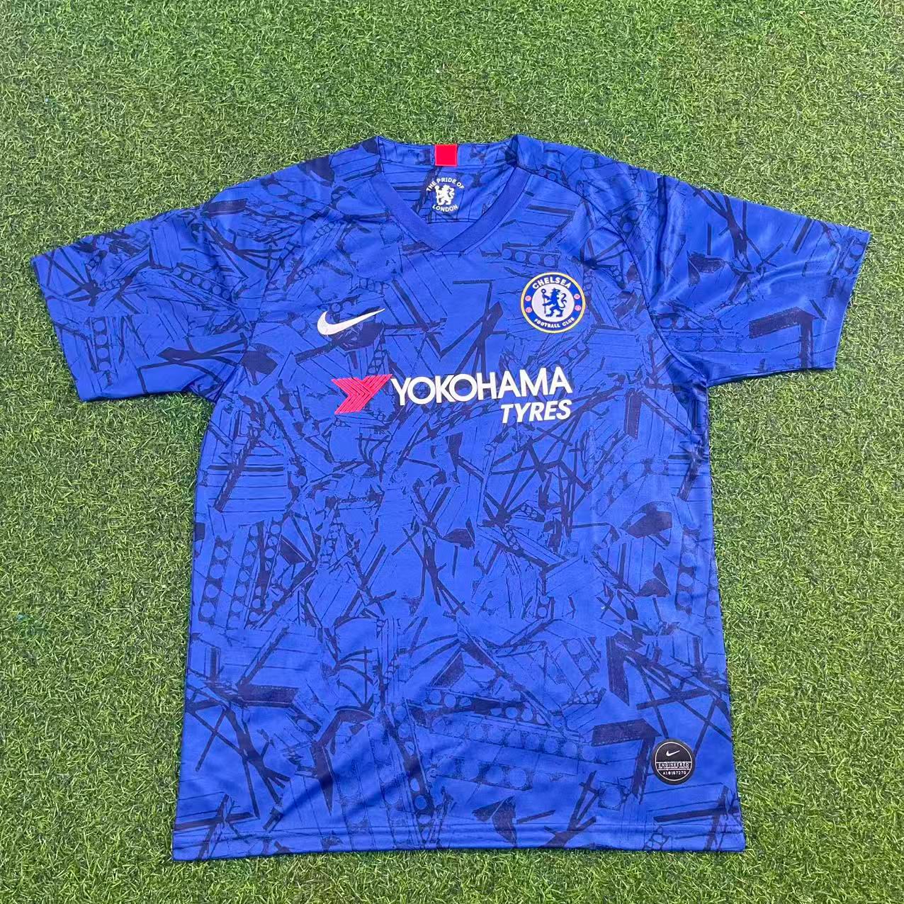 N'golo Kante #7 Chelsea 2019 2020 Blue Retro Kit Jersey Trikot Maglia Maillot Soccer Shirt