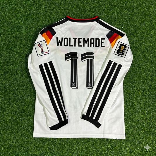 Nick Woltemade #11 Germany 2026 World Cup  Long Sleeve Home Football Jersey Kit