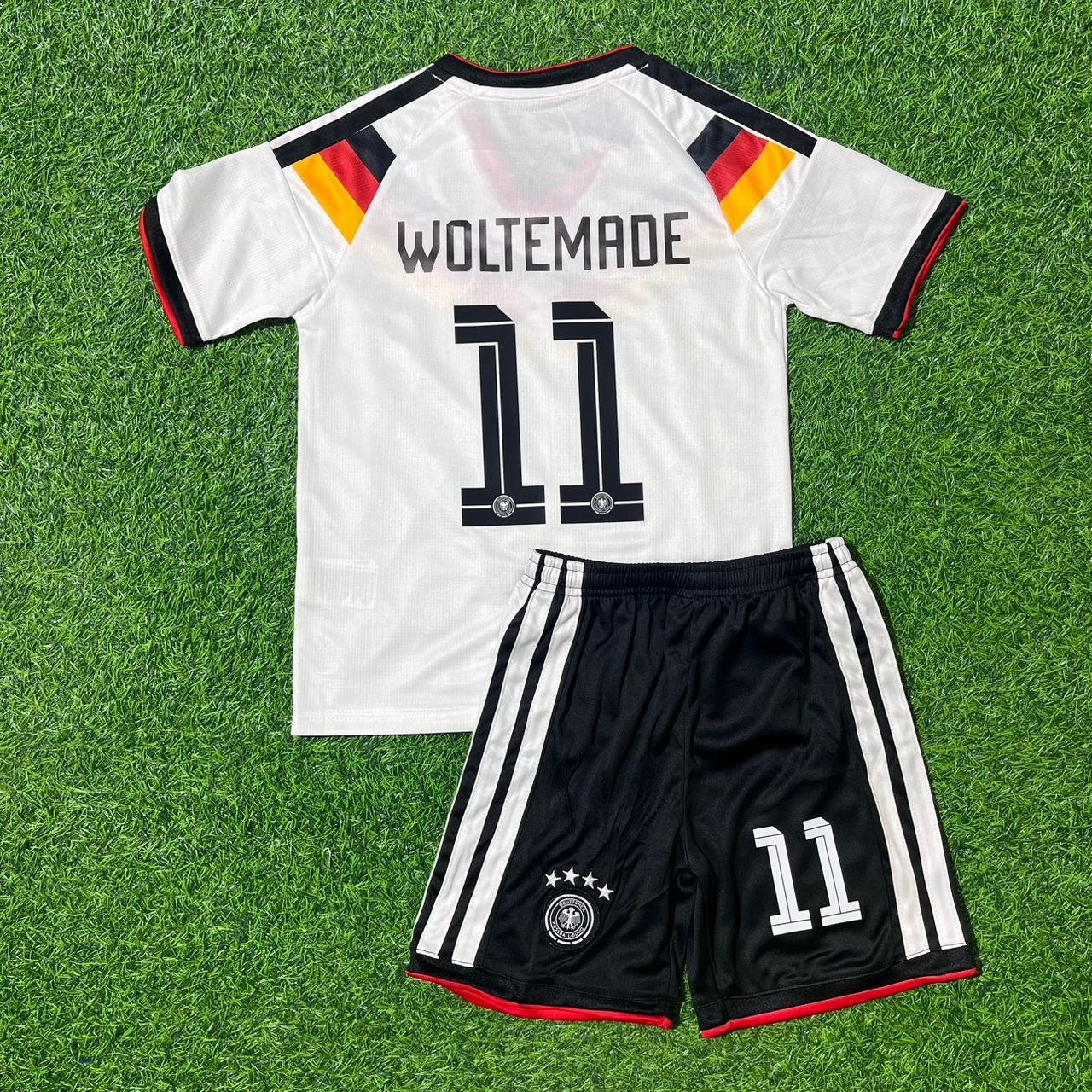 Nick Woltemade Germany 2026 World Cup Kids Home Football Jersey Kit