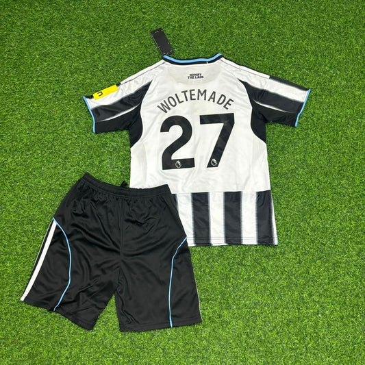 Nick Woltemade Kids Newcastle United 2025/26 New Season Home Football Jersey Kit