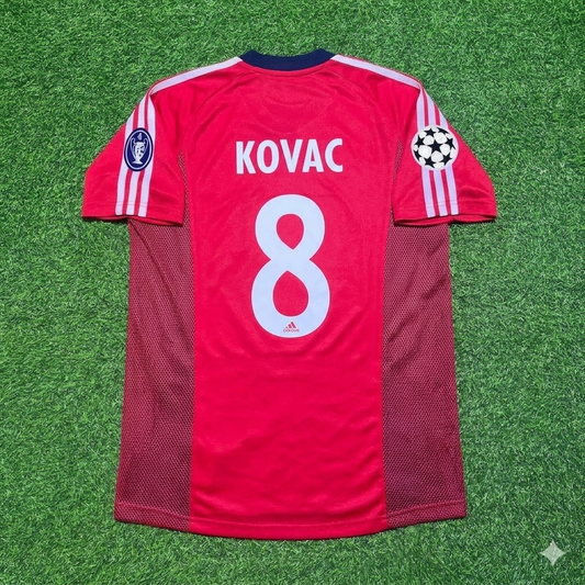 Niko Kovac Bayern München 2002/2003 Season Home Red Retro Jersey