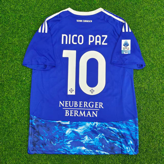 Nico Paz COMO 2026 New Season Football Jersey