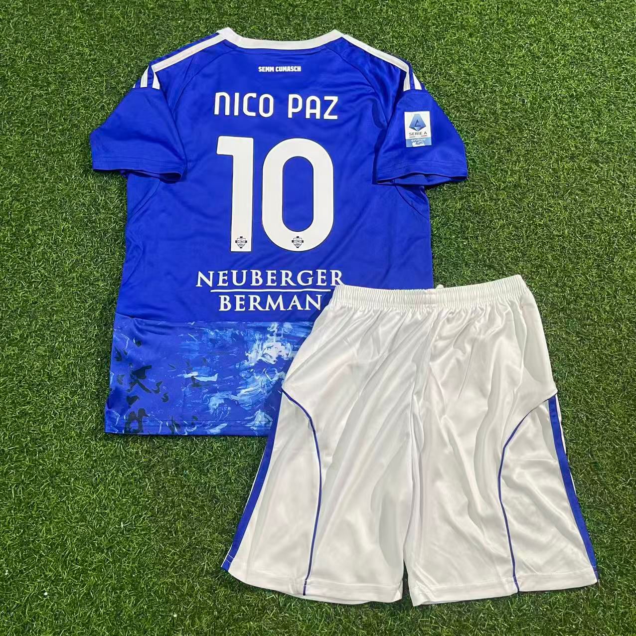 Nico Paz Como Kids 2026 New Season Football Jersey