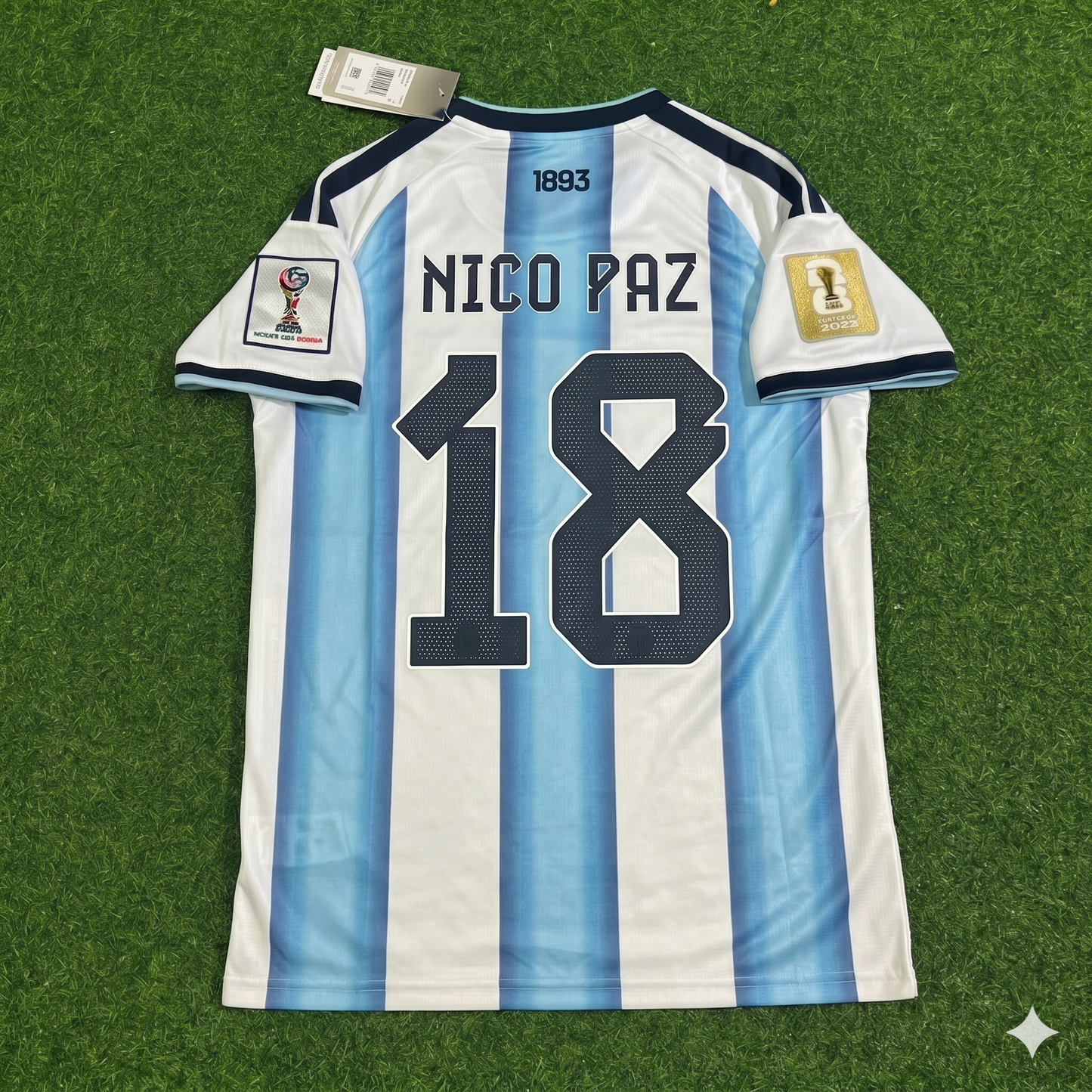 Nico Paz Argentina 2026 World Cup Football Jersey Kit