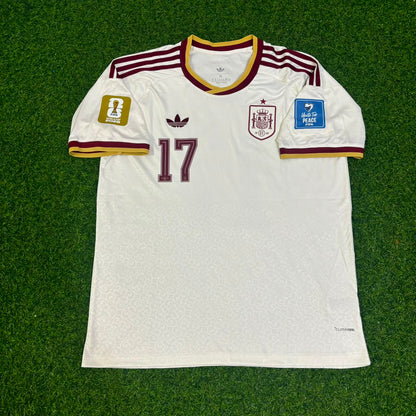 Nico Williams Spain 2026 World Cup Away Football Jersey