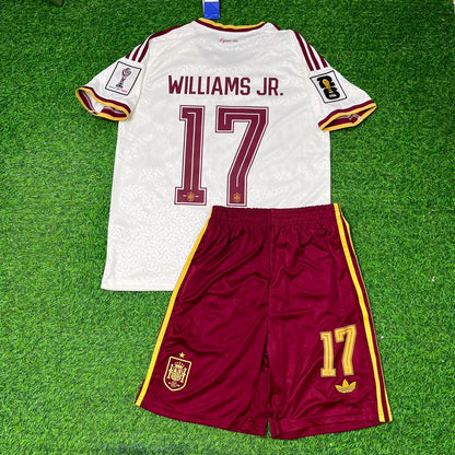 Nico Williams Spain 2026 World Cup Kids Away Football Jersey