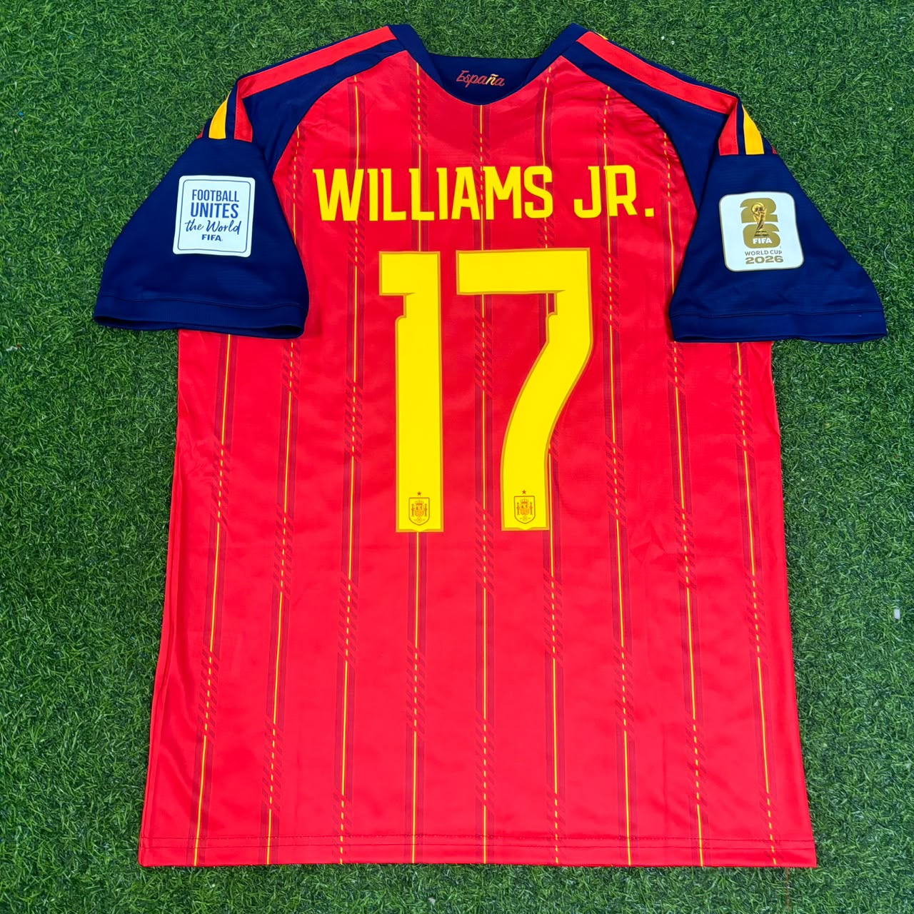 Williams Jr. Spain 2026 World Cup Home Football Jersey