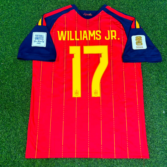 Williams Jr. Spain 2026 World Cup Home Football Jersey