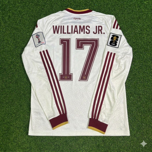 Nico Williams Jr. #17 Spain 2026 World Cup Away Long Sleeve Jersey Trikot Maillot