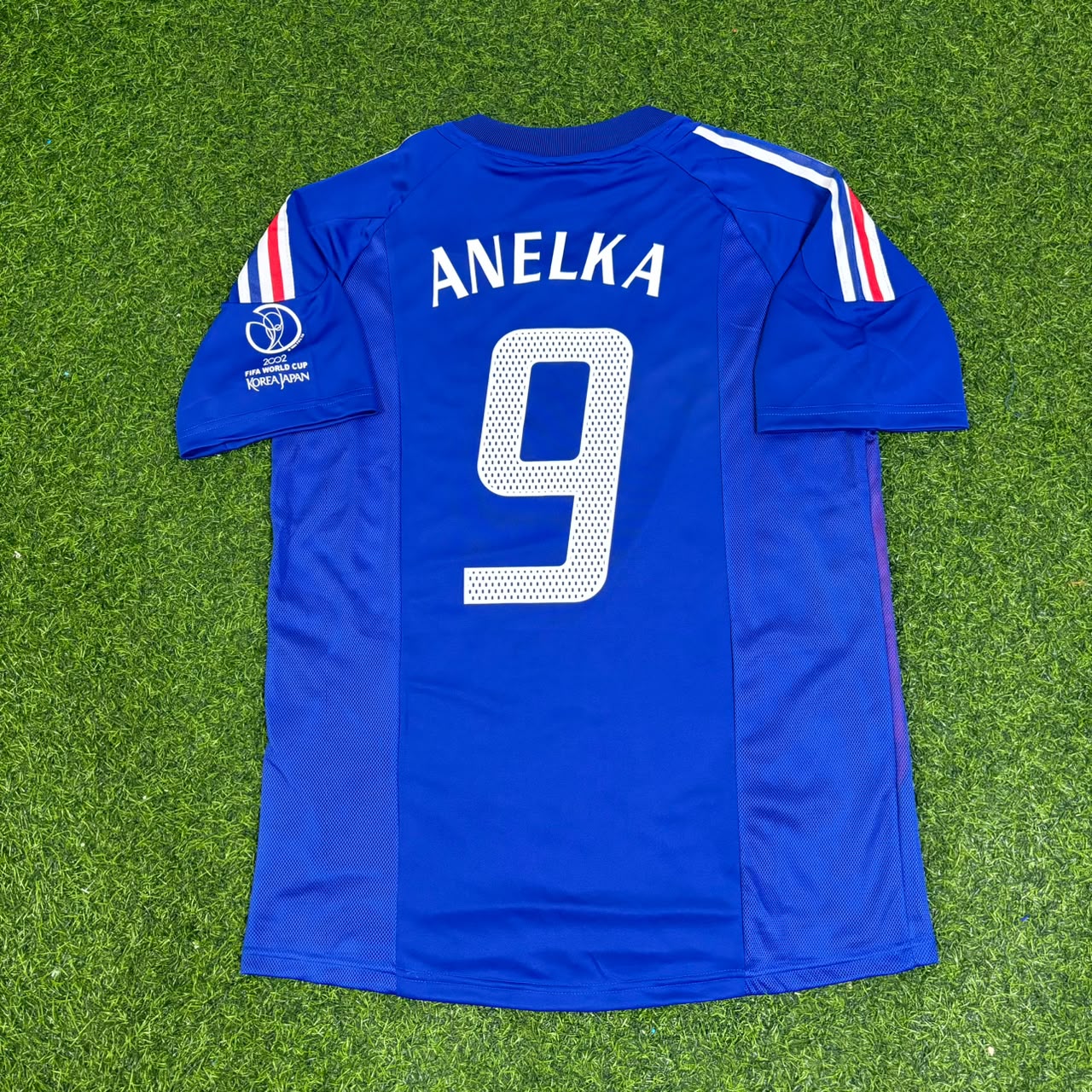 Nicolas Anelka #9 France 2002 World Cup Retro Football Jersey