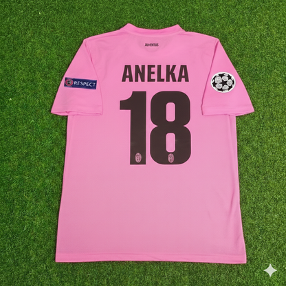 Nicolas Anelka Juventus Pink 2012 2013 Season Retro Jersey Soccer Shirt