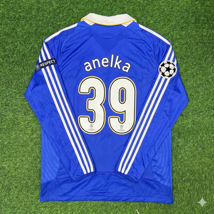Nicolas Anelka Chelsea 2008 Champions League Final Long Sleeve Football Jersey