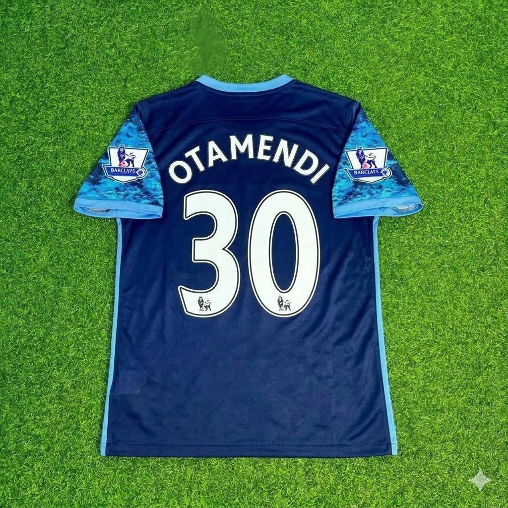 Nicolás Otamendi 30- Manchester City 2016 2017 Season Retro Jersey Maillot Trikot Maglia