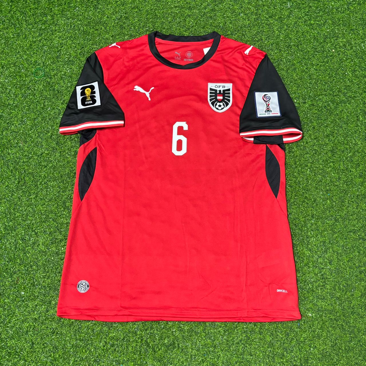 Nicolas Seiwald 6- Austria 2026 World Cup Kit Jersey Trikot Maillot