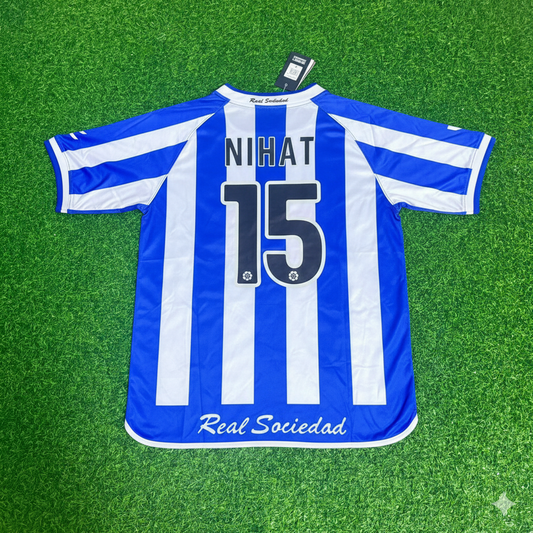 Nihat Kahveci Real Sociedad 2002/2003 Retro Football Jersey