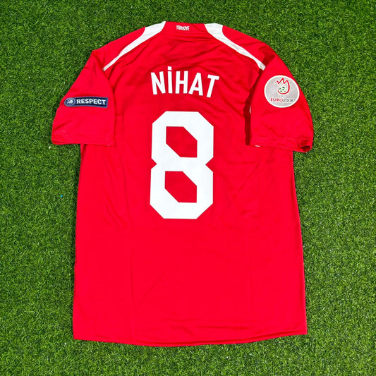 Nihat Kahveci #8 Türkiye Euro 2008 Turkey Retro Football Jersey