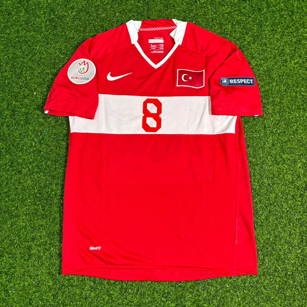 Nihat Kahveci #8 Türkiye Euro 2008 Turkey Retro Football Jersey
