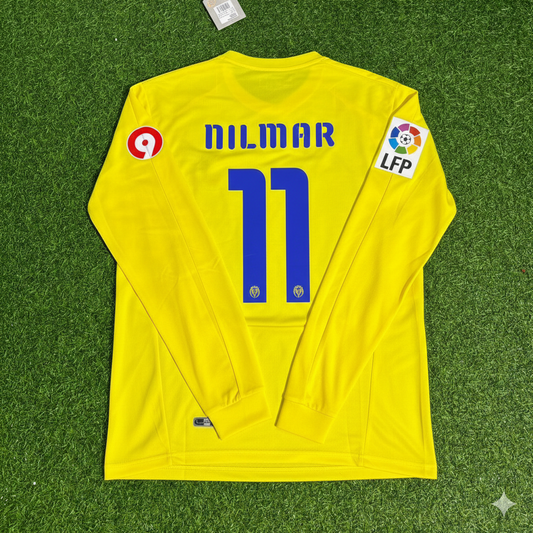 Nilmar 11 Villarreal CF 2008/2009 Long Sleeve Retro Football Jersey